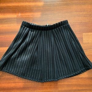 Black pleated skirt